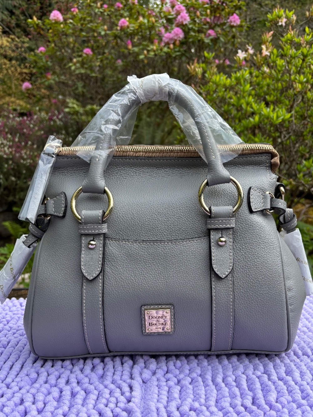 Dooney & Bourke Sorrento 30 Satchel, NWT, Grey